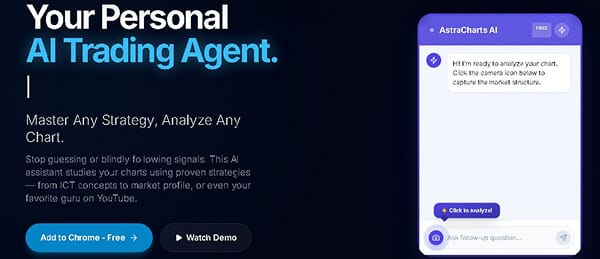 Astracharts AI website image